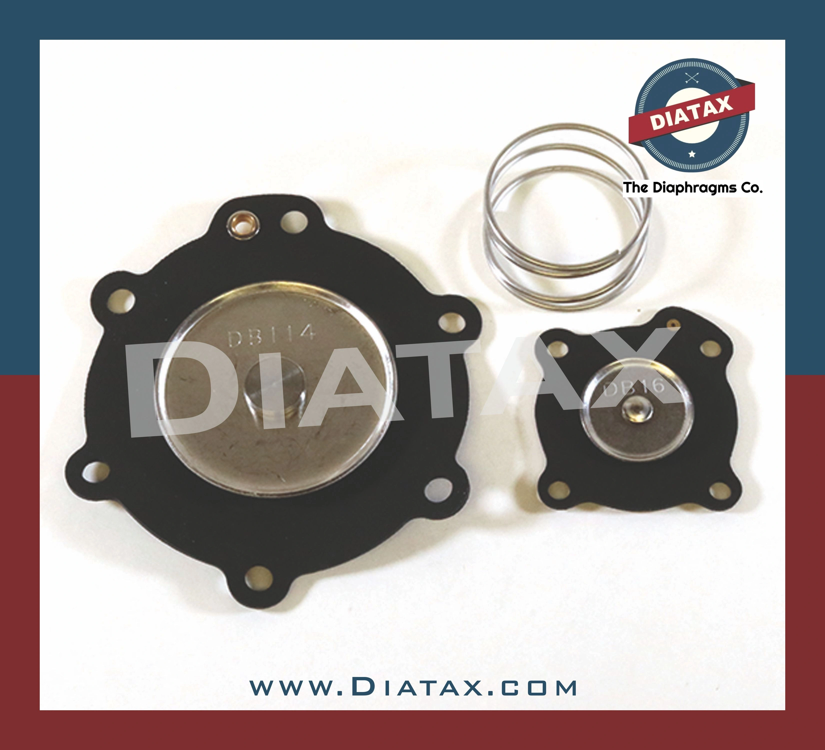 Mecair DB114 Replacement Pulse Valve Diaphragm Kit for VEM214